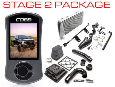 COBB 2020 Ford F-150 EcoBoost 3.5L Stage 2 Redline Carbon Fiber Power Package - Silver - FOR0070020SL-RED
