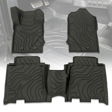 IAG I-Line TPE Terrain Pattern Molded Floor Mats for 2021+ Ford Bronco Four Door
