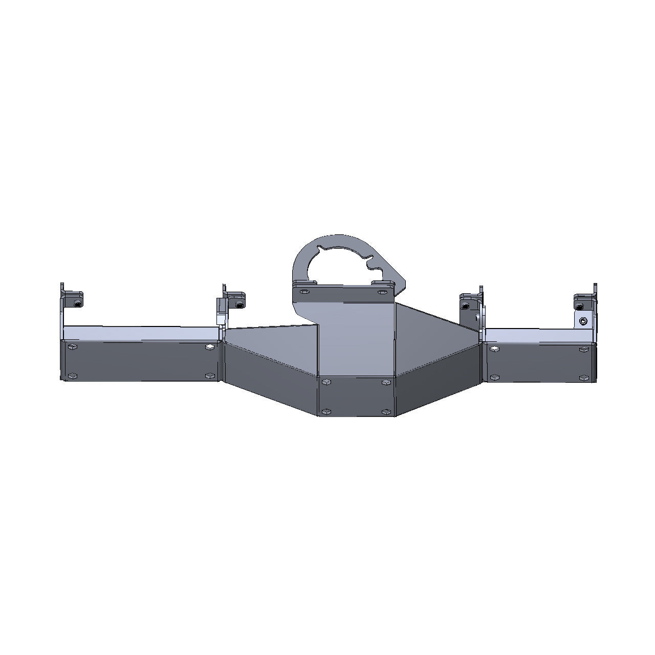 IAG Rock Shield™ Rear Differential Skid Plate for 2021+ Ford Bronco - CAD Design 5