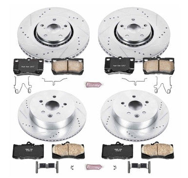Power Stop 07-11 Lexus GS350 Front & Rear Z23 Evolution Sport Brake Kit - K4070