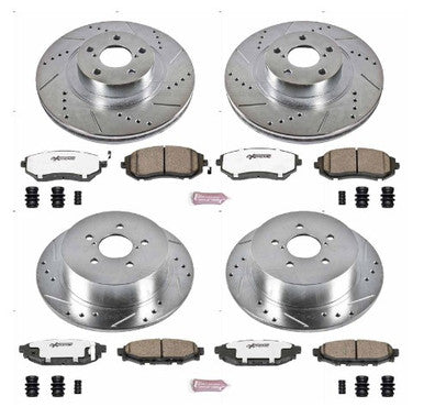 Power Stop 06-09 Subaru Legacy Front & Rear Z26 Street Warrior Brake Kit - K4079-26