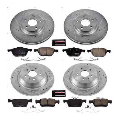 Power Stop 17-19 Ford Escape Front & Rear Z23 Evolution Sport Brake Kit - K7571