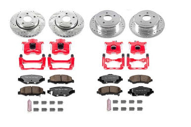 Power Stop 07-17 Jeep Wrangler Front & Rear Z36 Truck & Tow Brake Kit w/Calipers - KC2798-36