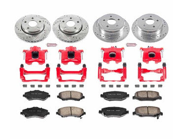 Power Stop 07-17 Jeep Wrangler Front & Rear Z23 Evolution Sport Brake Kit w/Calipers - KC2798
