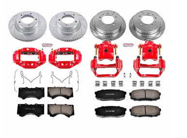 Power Stop 08-19 Toyota Sequoia Front & Rear Z23 Evolution Sport Brake Kit w/Calipers - KC2813A