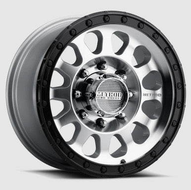 Method MR315 18x9 +18mm Offset 8x180 130.81mm CB Machined Wheel (1 Wheel)- Gloss Black Lip - MR315890881618