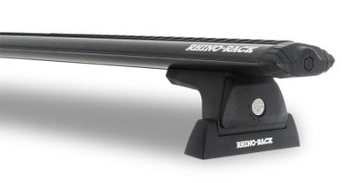Rhino-Rack 16-20 Toyota Tacoma 4 Door Pick Up Vortex RLT600 Ditch Mount 1 Bar Roof Rack - Black - JA9114
