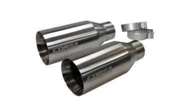 Corsa 2017-2020 Ford F-150 Raptor 3in Inlet / 5in Outlet Satin Polished Tip Kit (For Corsa Exh Only) - 14051
