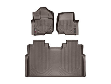 WeatherTech 2015+ Ford F-150 Front & Rear FloorLiner - Cocoa - 47697-1-2