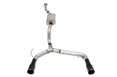 Corsa 2021+ Ford Bronco 2.3L 4-Door 2.75in Cat-Back Dual Rear Exhaust w/ 4in Straight-Cut Black Tips - 21206BPC
