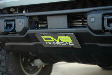 DV8 Offroad Capable Bumper Slanted Front License Plate Mount For 2021+ Ford Bronco - LPBR-05