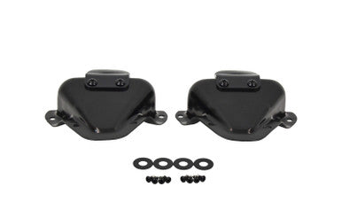 Kentrol 81-95 Jeep CJ/Wrangler YJ Interior Door Latch Brackets Pair - Powdercoat Black - 50513