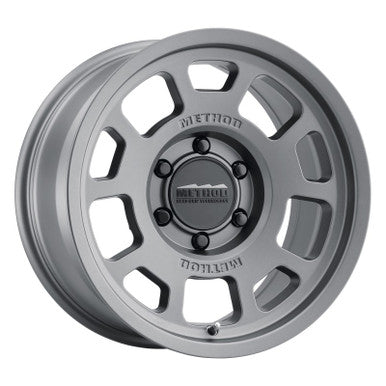 Method MR705 17x8.5 0mm Offset 6x5.5 106.25mm CB Titanium Wheel - MR70578560800