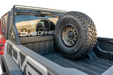 DV8 Offroad Universal Stand Up In-Bed Tire Carrier For 2020+ Jeep Gladiator - TCGL-02