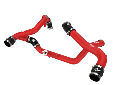 aFe BladeRunner Aluminum Hot and Cold Charge Pipe Kit For 2020-21 Ford Explorer/Explorer ST - Red - 46-20654-R