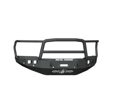 Road Armor 19-20 Ram 2500 Stealth Front Winch Bumper w/Lonestar Guard/6 Sensor Holes - Tex Blk - 4192F5B