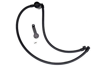 J&L 20-25 Jeep Wrangler 2.0L Driver Side Oil Separator 3.0 - Black Anodized - 3070D-B