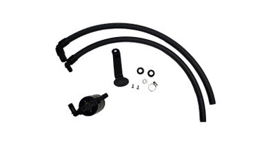 J&L 22-25 Toyota Tundra, 23-25 Sequoia 3.5L Turbo Oil Separator 3.0 Driver Side - Black Anodized - 3115D-B