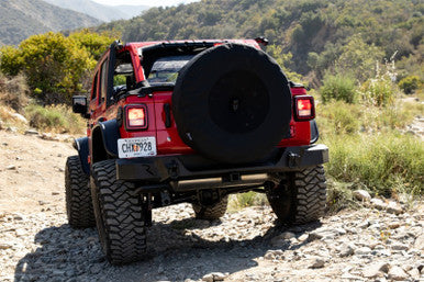 Rampage 2018-2019 Jeep Wrangler(JL) Sport 2-Door Tire Cover w/Camera Slot 37in - Black - 773575