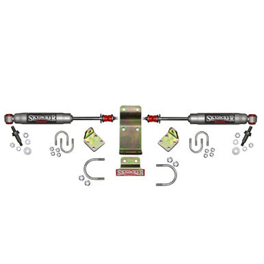 Skyjacker 2018 Jeep Wrangler JL - Silver Dual Steering Damper Kit - 9208