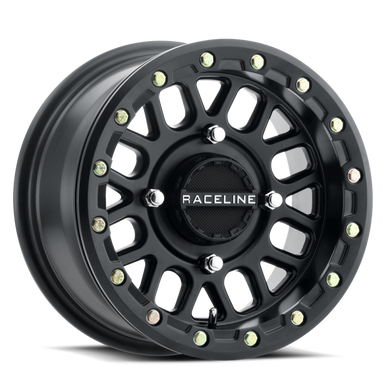 Raceline A92B Podium 15x6in / 4x137 BP / 40mm Offset / 110.18mm Bore - Satin Black Beadlock Wheel - A93B-56037+40