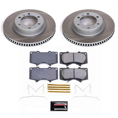 Power Stop Semi-Coated Front Rotor Kit For 2010-24 Toyota 4Runner - SC5873