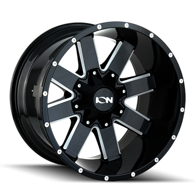 ION Type 141 20x9 / 6x135 BP / 15mm Offset / 106mm Hub Gloss Black Milled Wheel - 141-2937M15