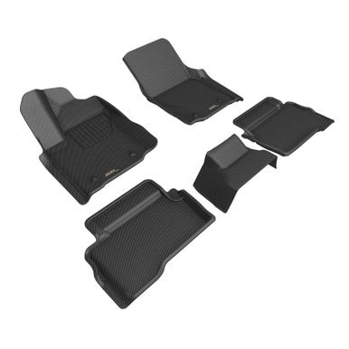 3D Maxpider Kagu Complete Floor Liner Set For 2024 Toyota Tacoma Double Cab Hybrid - Black - L1TY31501509