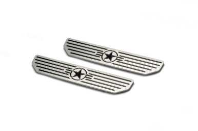 DV8 Offroad Front Sill Plates For 2018+ Jeep Wrangler, 2020+ Gladiator JT - D-JL-180014-STR2