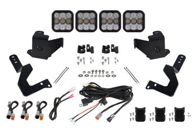 Diode Dynamics 2022 Toyota Tundra SS5 Grille CrossLink Lightbar Kit - Pro White Combo - DD7409