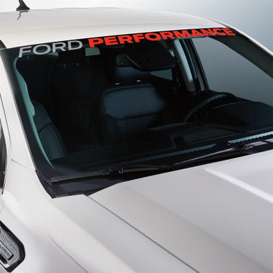 Ford Racing Ford Performance Ranger Windshield Banner - White/Red - M-1820-RGR