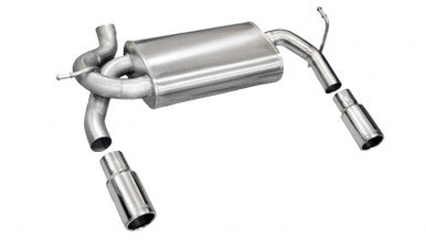 Corsa 2007-2011 Jeep Wrangler 3.8L/12-14 Wrangler 3.6L Polished Sport Axle-Back Exhaust - 24412
