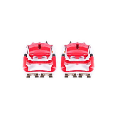 Power Stop 04-05 Ford F-150 Front Red Calipers w/Brackets - Pair - S4860