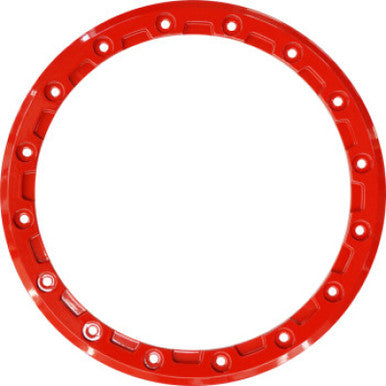 Raceline Beadlock Ring - Alpha -15in - 16 Hole - 12mm - Red - RBL-15R-A14-RING-16