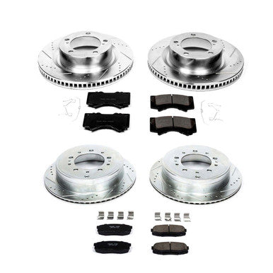 Power Stop 16-18 Lexus LX570 Front & Rear Z23 Evolution Sport Brake Kit - K2813