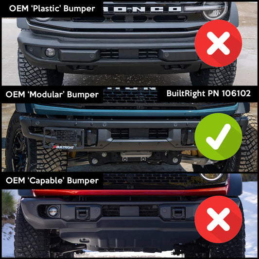 BRONCO BUMPER BREAKDOWN - STANDARD, CAPABLE, MODULAR