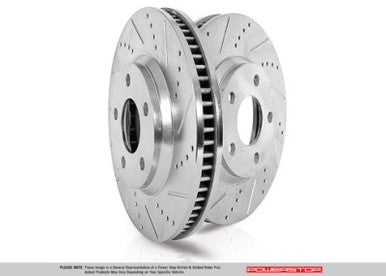 Power Stop 19-21 Subaru Forester Rear Evolution Drilled & Slotted Rotors - Pair - JBR1788XPR