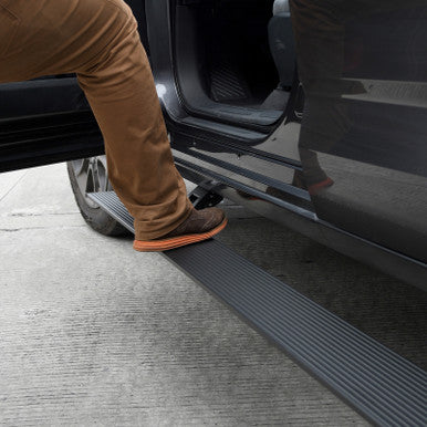 RealTruck VoltStep Electric Running Board Kit For 2024+ Toyota Tacoma Double Cab - Textured Black - 20443273PC