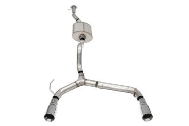 Corsa 2021+ Ford Bronco 2.7L 4-Door 2.75in Cat-Back Dual Rear Exhaust w/4in Straight-Cut Polish Tips - 21210