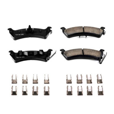 Power Stop 94-98 Jeep Grand Cherokee Rear Z17 Evolution Ceramic Brake Pads w/Hardware - 17-666