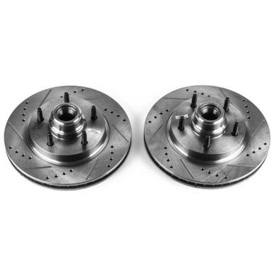 Power Stop 97-00 Ford F-150 Front Evolution Drilled & Slotted Rotors - Pair - AR8555XPR