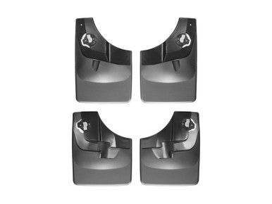 WeatherTech 15-20 Ford F-150 (w/Fender Lip Molding) No Drill Mudflaps - Black - 110044-120044