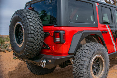 DV8 Offroad Tailgate Mounted Tire Carrier For 2018+ Jeep Wrangler JL - TCJL-01