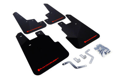 Rally Armor 14-18 Subaru Forester Black Mud Flap w/ Red Logo - MF28-UR-BLK/RD