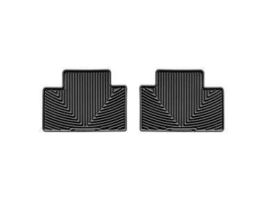 WeatherTech 05-13 Toyota Tacoma Crew Cab Rear Rubber Mats - Black - W136