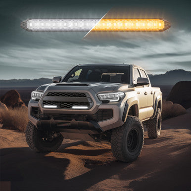XK Glow 9In Switchback Grill Lights with Start-up Animation & Sequential Turn Signals - XK041029-9