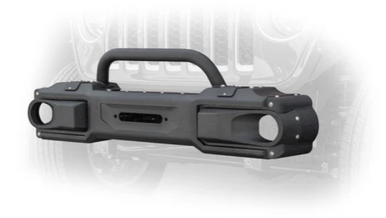 Dv8 18+ Jeep Wrangler JL / 20+ Jeep Gladiator JT OE Plus Front Bumper - FBJL-13