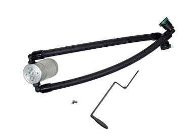 J&amp;L 2021-2024 Ford Bronco 1.5L EcoBoost Passenger Side Oil Separator 3.0 - Clear Anodized - 3043P-C