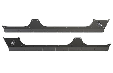 Fishbone Offroad 07-18 Jeep Wrangler JK 2 Door Rocker Guards Scale Armor - FB23054