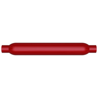 MagnaFlow Muffler Red Pack Series Glasspack 3.5in Rd 22in Body Length 2in/2in Inlet/Outlet - 13134